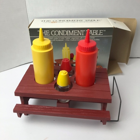 Vintage Gemco Condiment Table Set Kitsch - Picture 4 of 4